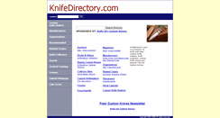 Desktop Screenshot of knifedirectory.com